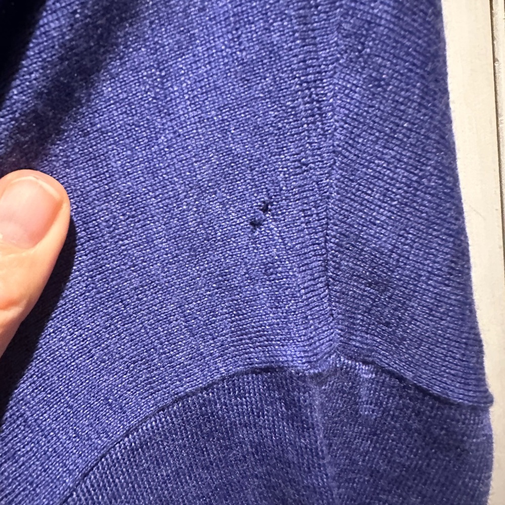 Eileen Fisher Women’s Deep purple Blue Turtleneck Sweater - Picture 8 of 8